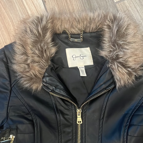 Girls faux leather jacket **excellent** condition. - Picture 2 of 15